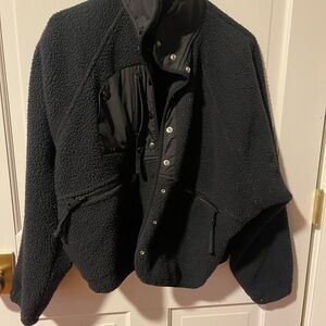 FP Movement by Free People Black Teddy Jacket